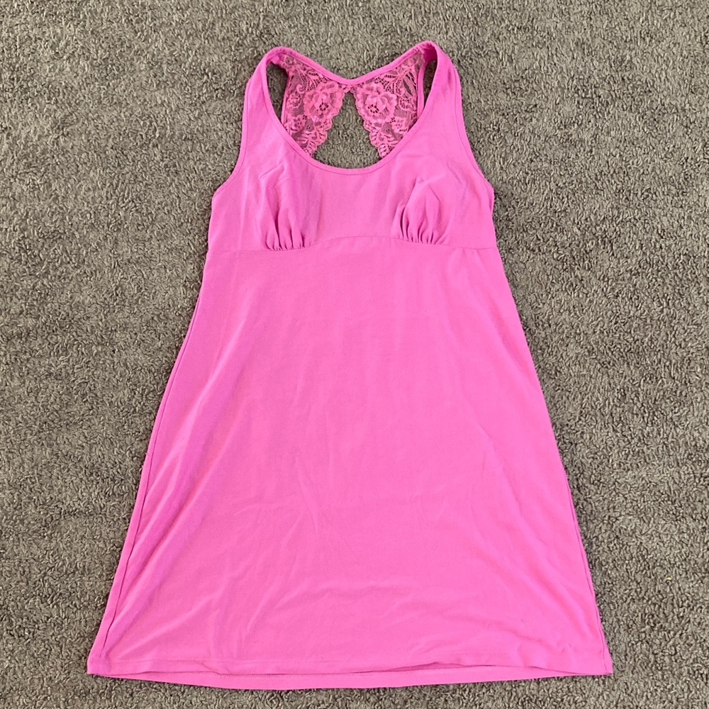 Secret Treasures Lace-Back Sleep Dress Size S Pink